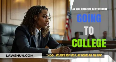 Law Practice: College Degree Not Always Needed