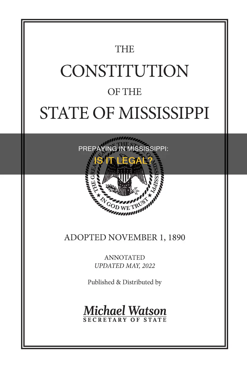 can you prepay mississippi purchase law