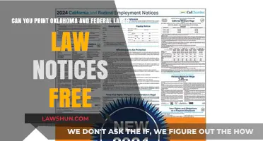 Print Oklahoma and Federal Labor Law Notices for Free
