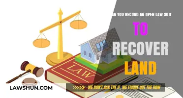 Recording Open Lawsuits: Recovering Land