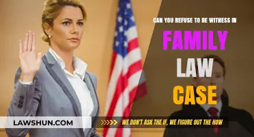 Witness Refusal: Family Law Case