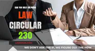 Relying on Prior Law Circular 230: Is it Safe?
