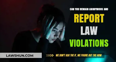 How to Report Law Violations Anonymously