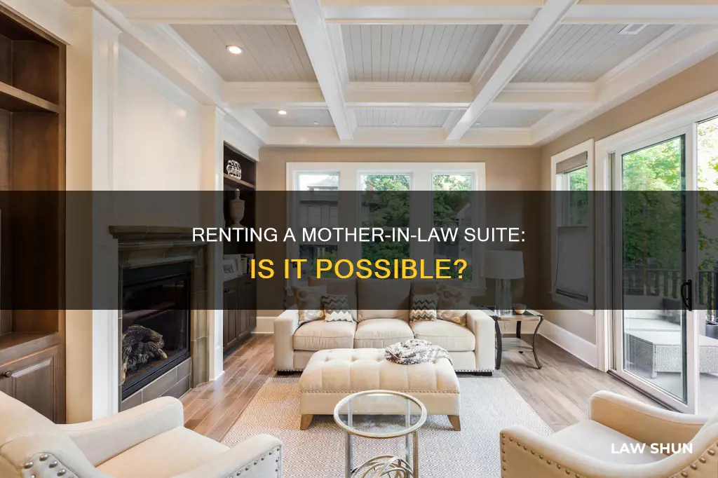 can you rent a mother in law suite