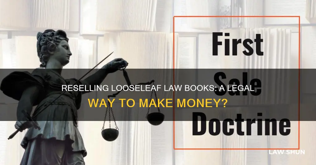 can you resell looseleaf law books