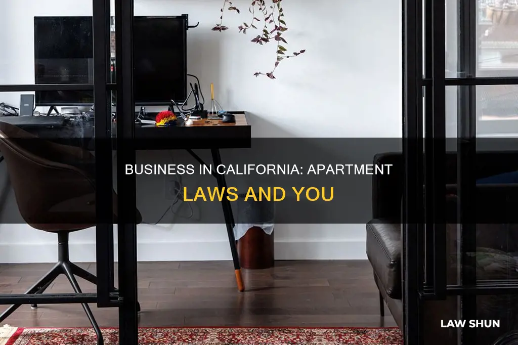 can you run a business in apartment ca laws
