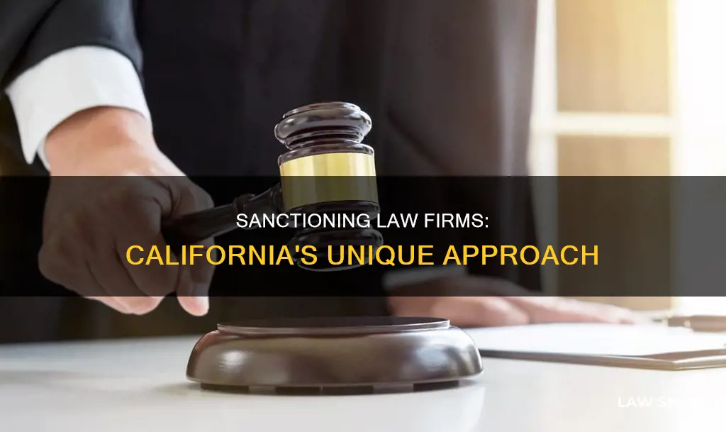 can you sanction a law firm california