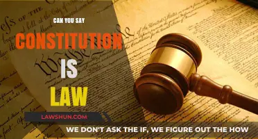 Constitution: Law or Not?