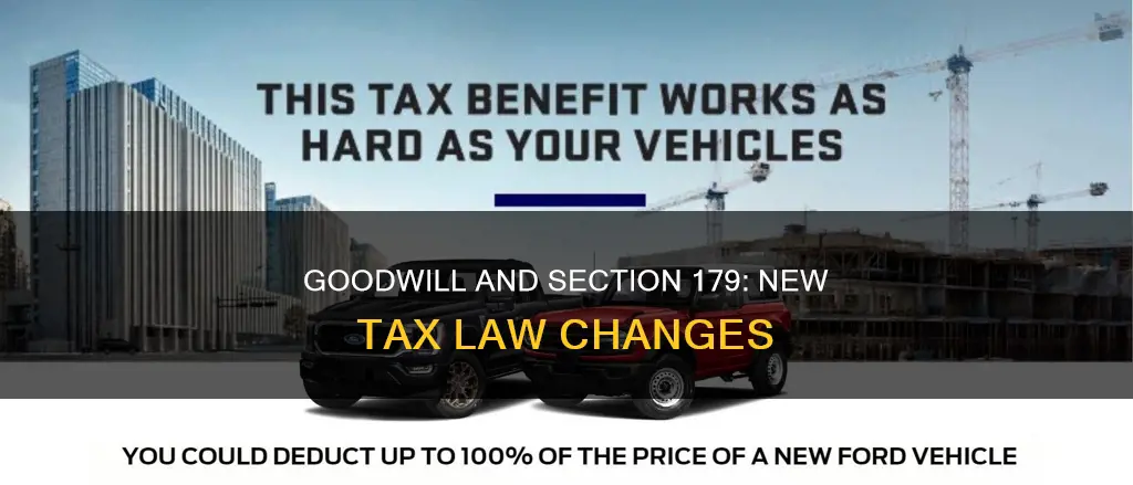 can you section 179 goodwill under new tax law
