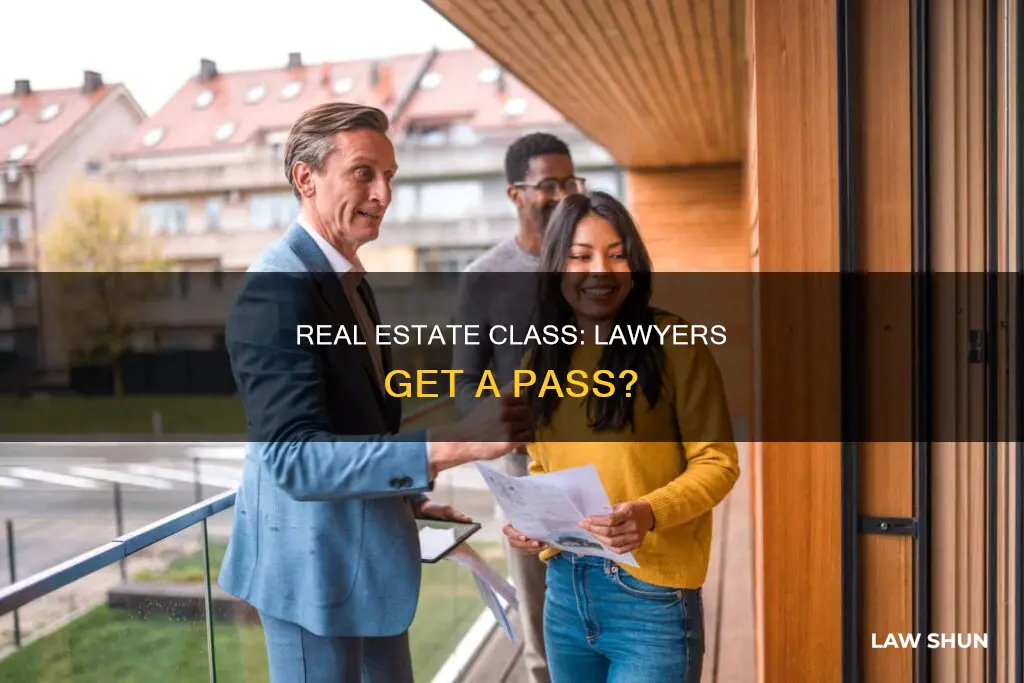 can you skip nj real estate class if law license
