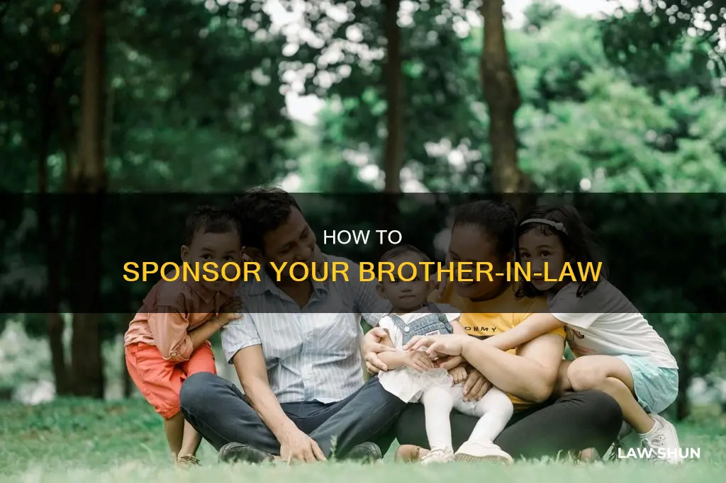 can you sponsor a brother-in-law