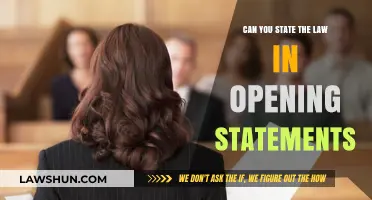 Opening Statements: What's Allowed?
