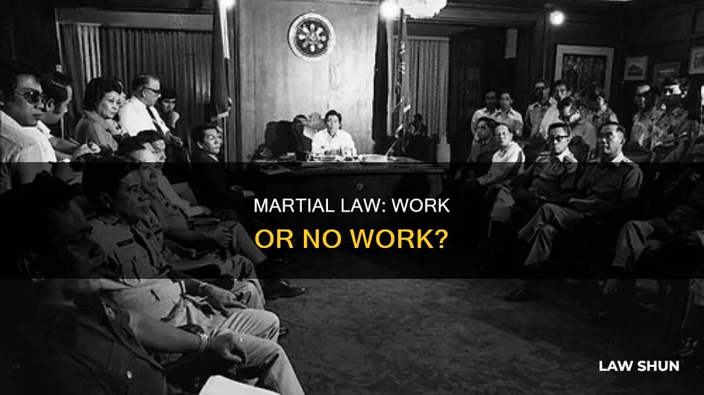 can you still work if martial law is declared