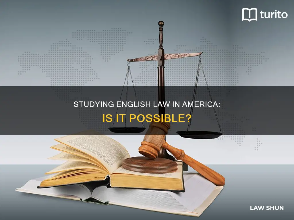 can you study english law in america