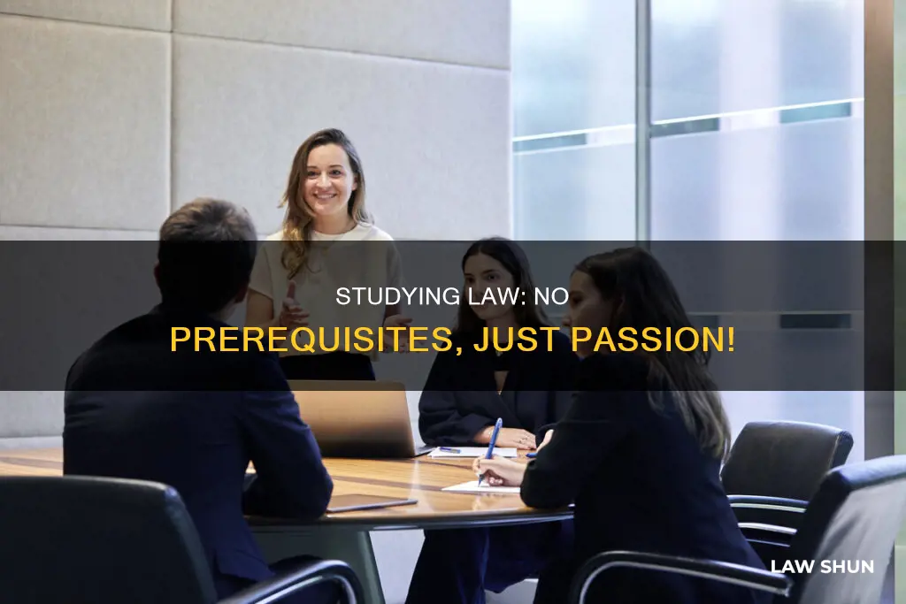 can you study law without anything