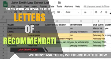 Law School Applications: Letters of Recommendation Essential?