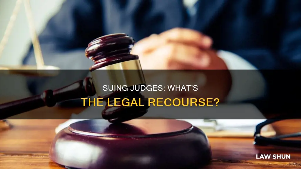 can you sue a judge for not following the law