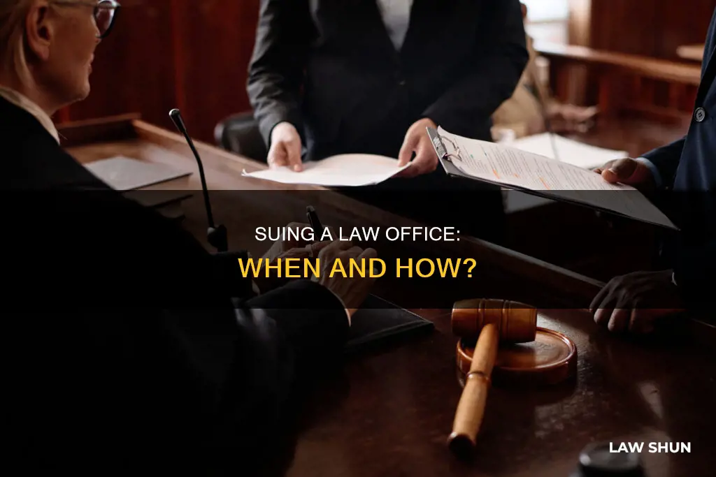 can you sue a law office