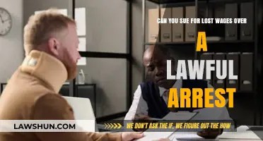 Lost Wages Over Lawful Arrest: Can You Sue?