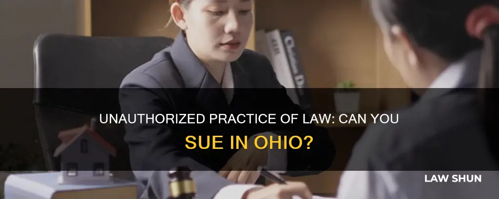 can you sue for unauthorized practice of law in ohio