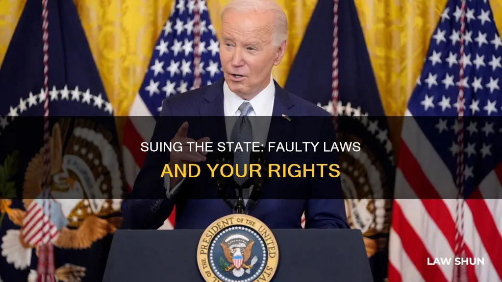 can you sue the state for faulty laws