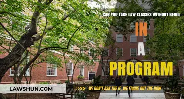 Law Classes: Enroll Without a Program?