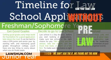 Law School: Pre-Law Degree Not Always Necessary
