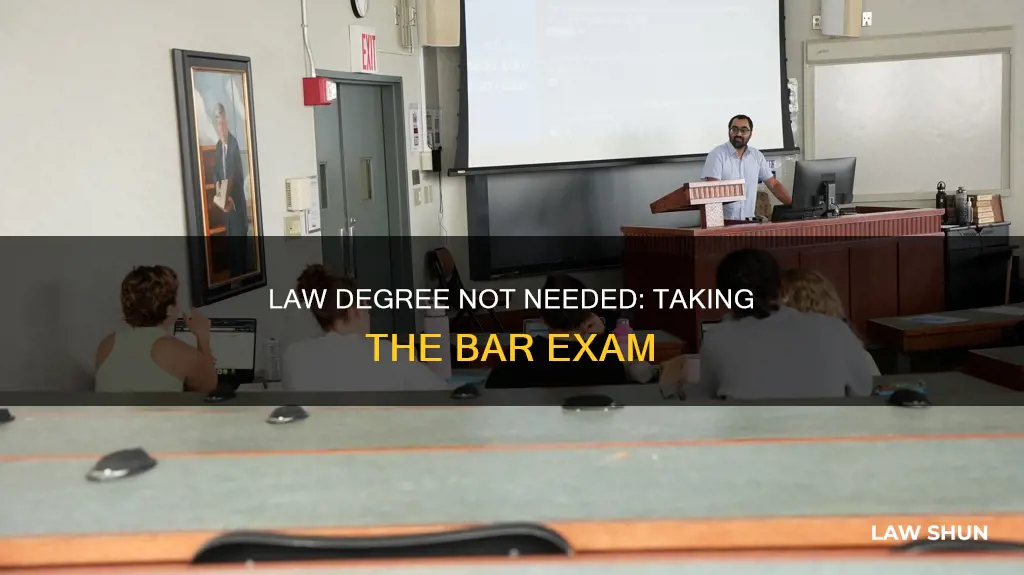 can you take the bar example without a law dagree