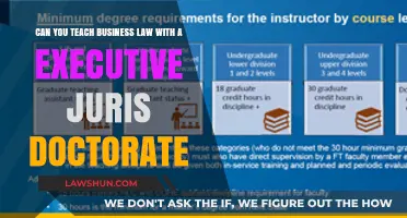 Business Law Teaching: J.D. Required?