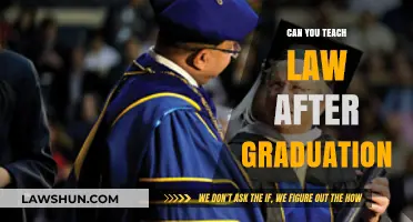 How to Teach Law After Graduation
