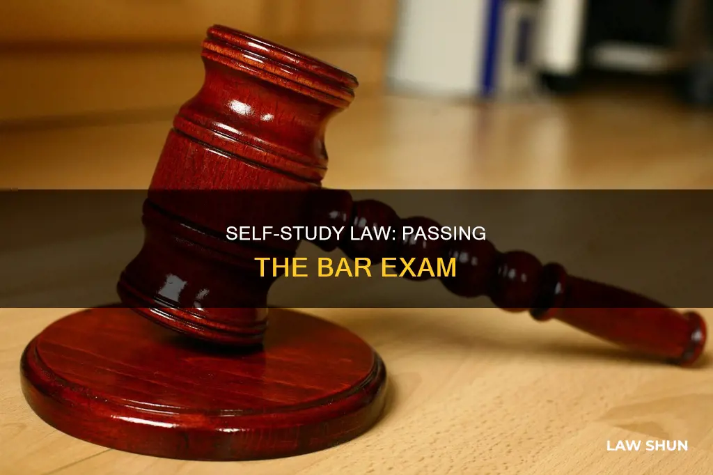 can you teach yourself law and pass the bar