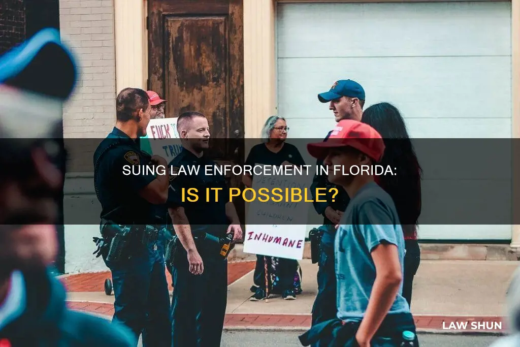 can you threaten to sue law enforcement in florida