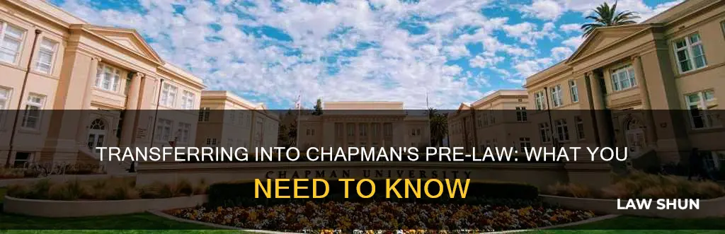 can you transfer into pre-law program chapman