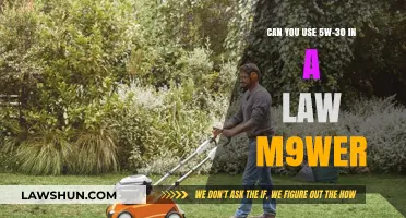 Using 5W-30 Engine Oil in Your Lawnmower: Is It Safe?