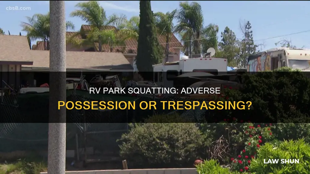 can you use aquatters law on a rv patk