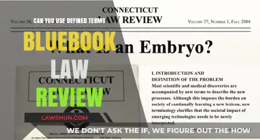 Law Review: Using Defined Terms in Bluebook Style