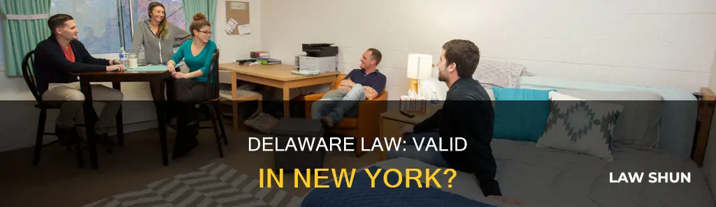 can you use delaware law in new york