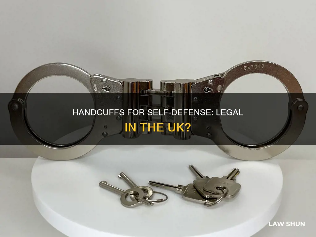 can you use handcuffs as security uk law