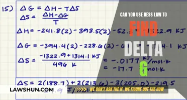 Hess's Law: Determining Delta G Changes