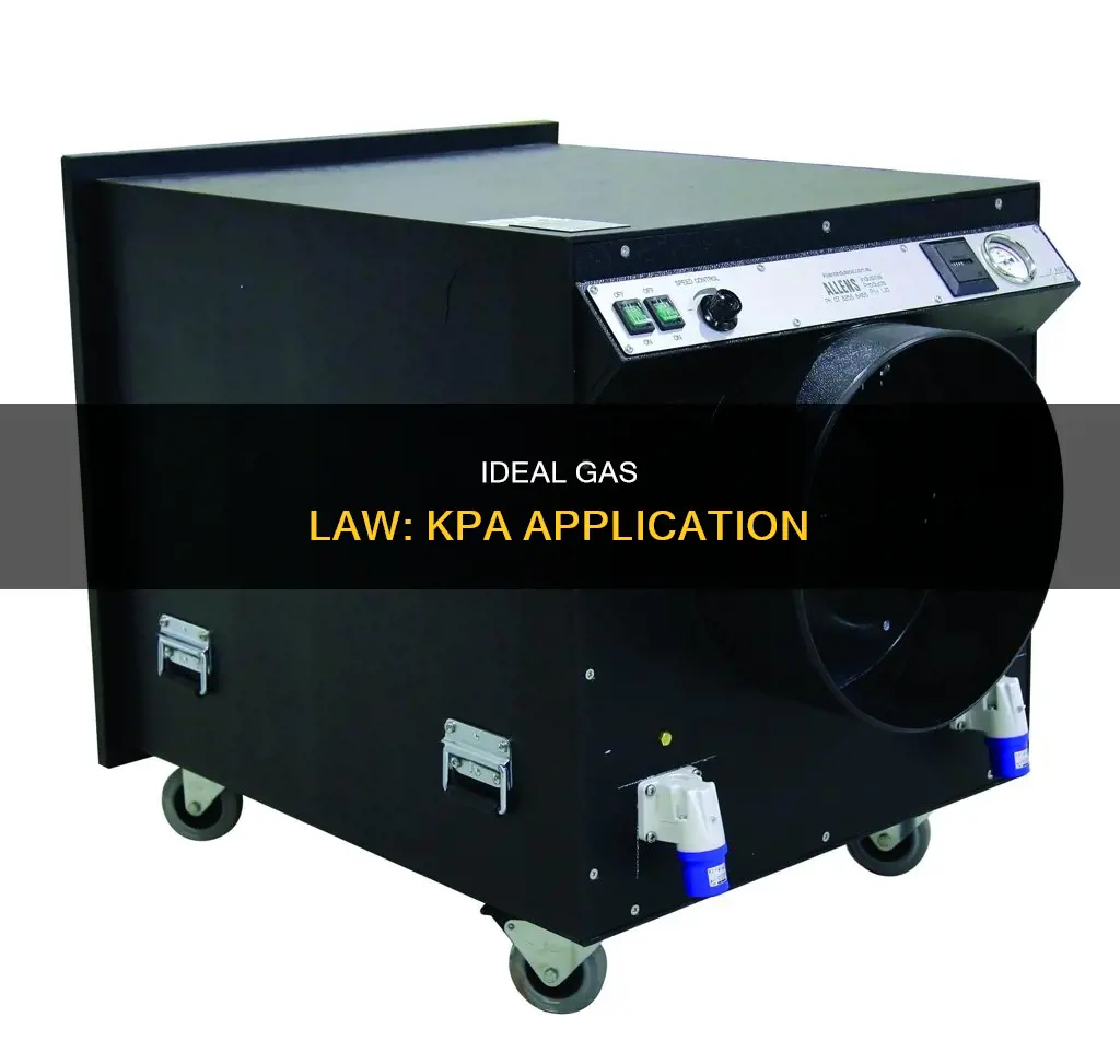 can you use kpa for ideal gas law