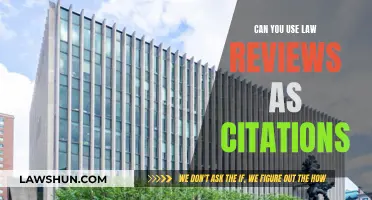 Law Reviews: Legitimate Citations?