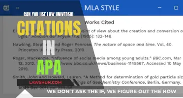 Universal Citations: APA Style Guide