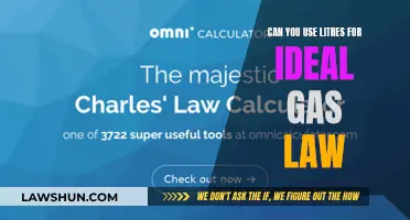 Using Litres for the Ideal Gas Law: Is it Possible?