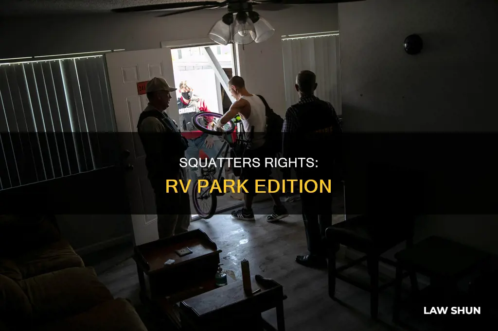 can you use squatters law on a rv park