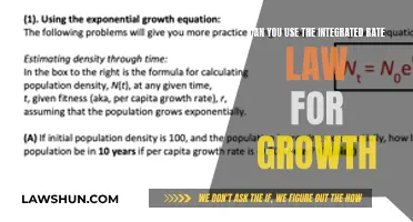 Growth Laws: Integrated Rate Law Applications