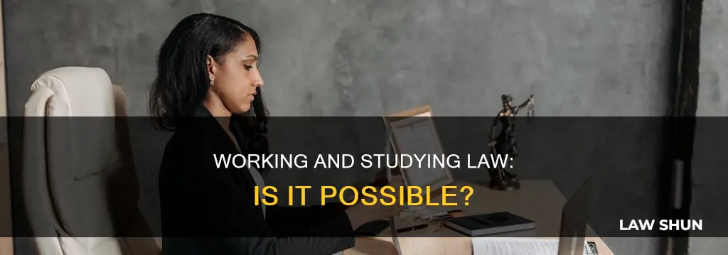 can you work and also pursue a law degree