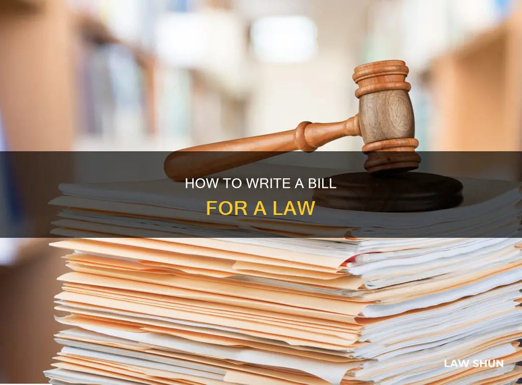 can you write a bill about a law