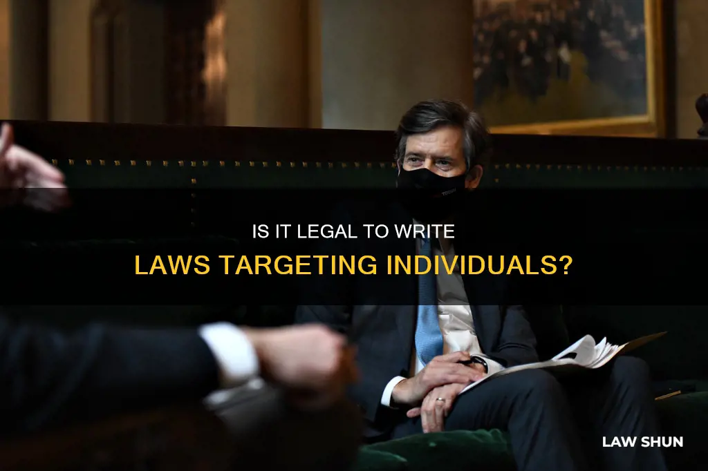 can you write a law targeting one person