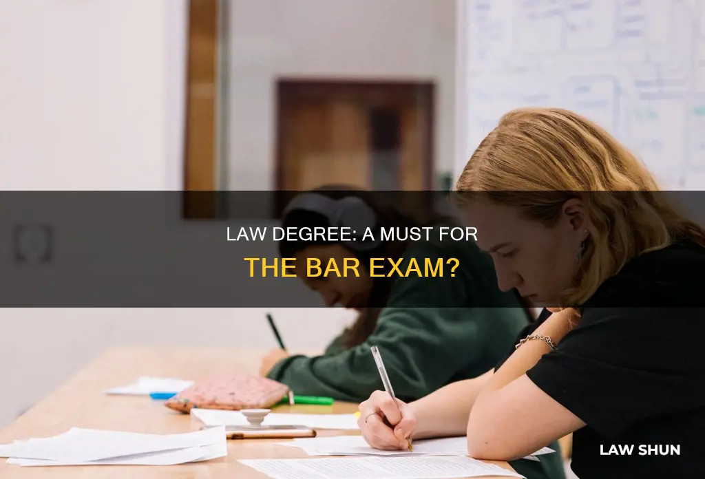 can you write bar exam without law degree
