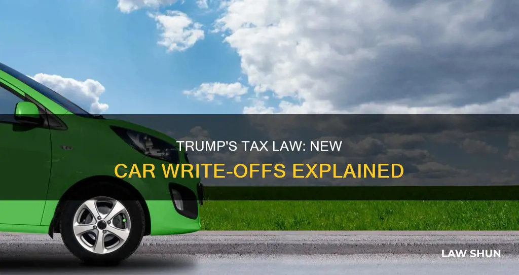 can you write off a new car trump law